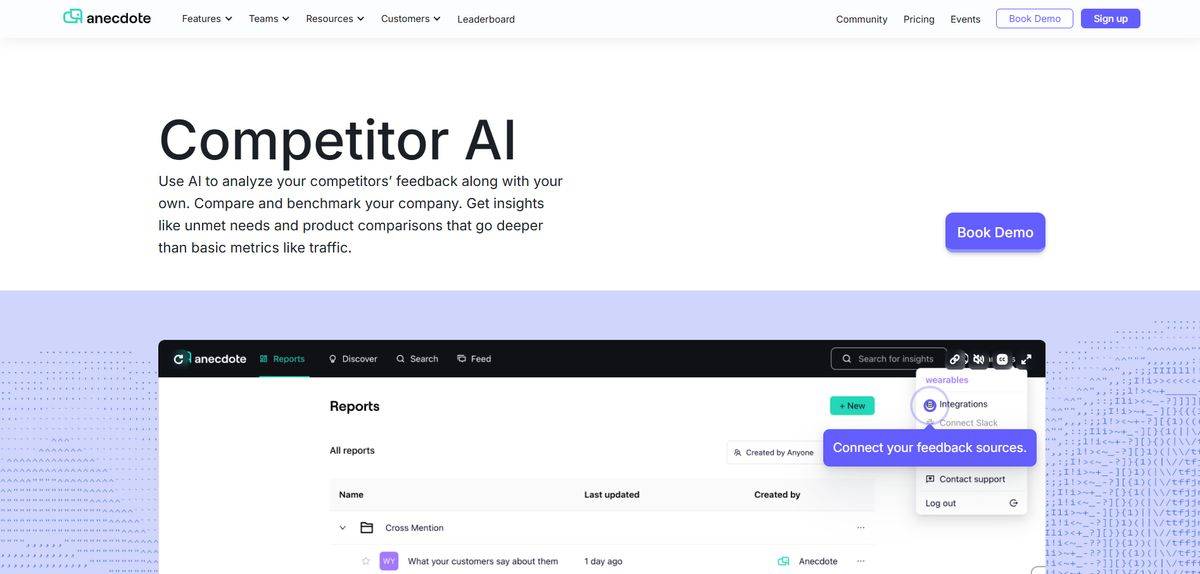 Anecdote Competitor Analysis