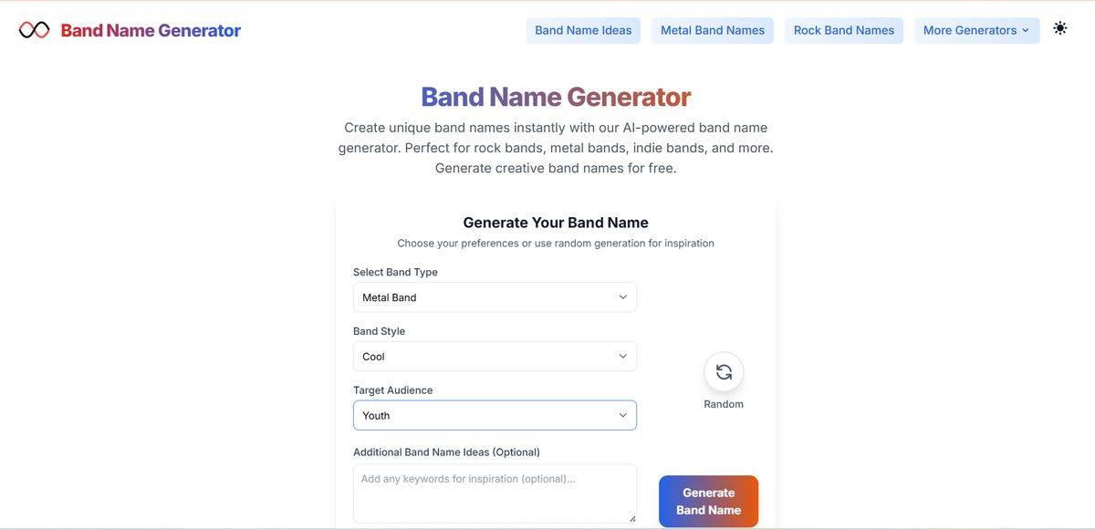 Band Name Generator