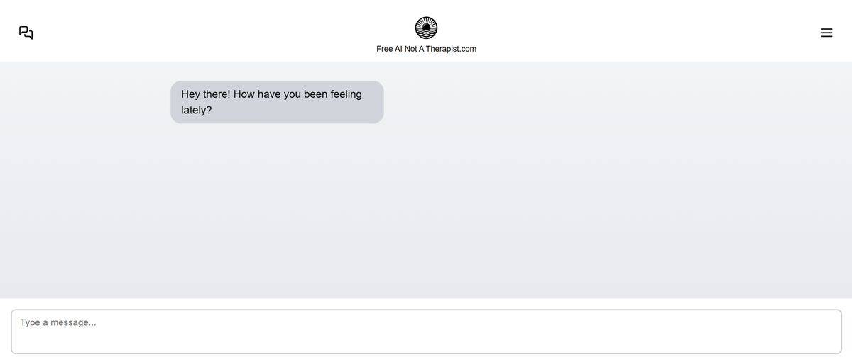 Free AI Not a Therapist