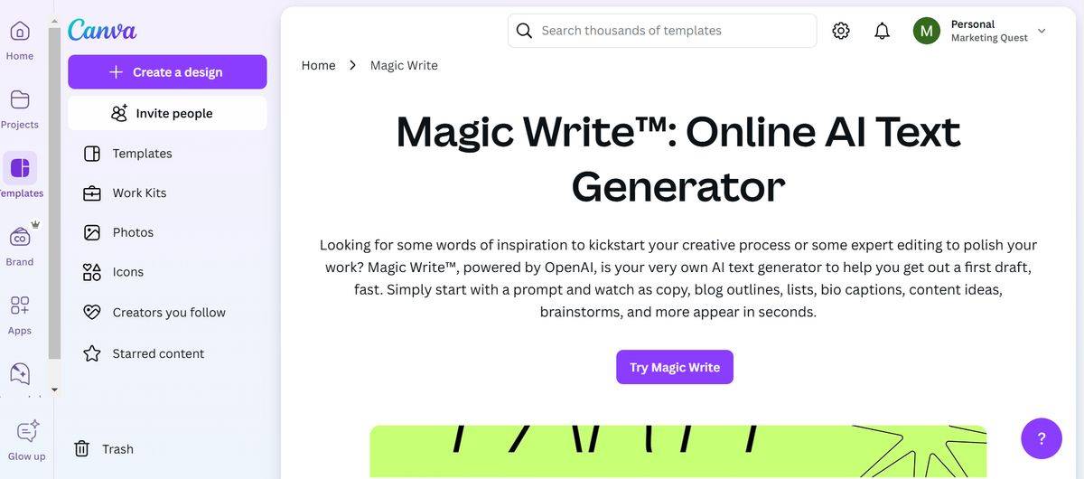 Magic Write