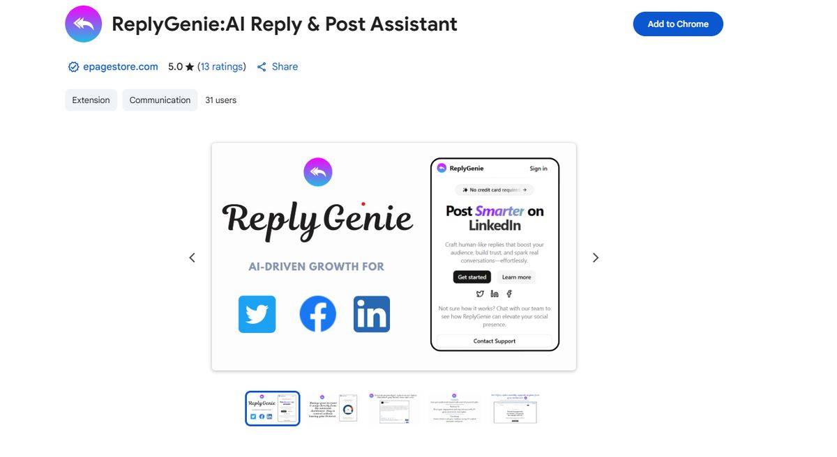 ReplyGenie:AI Reply & Post Assistant