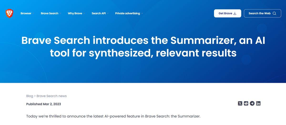 Brave Search Summarizer