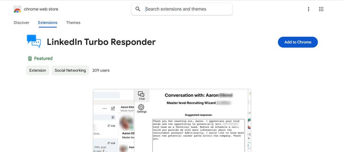 Linked in Turbo Responder
