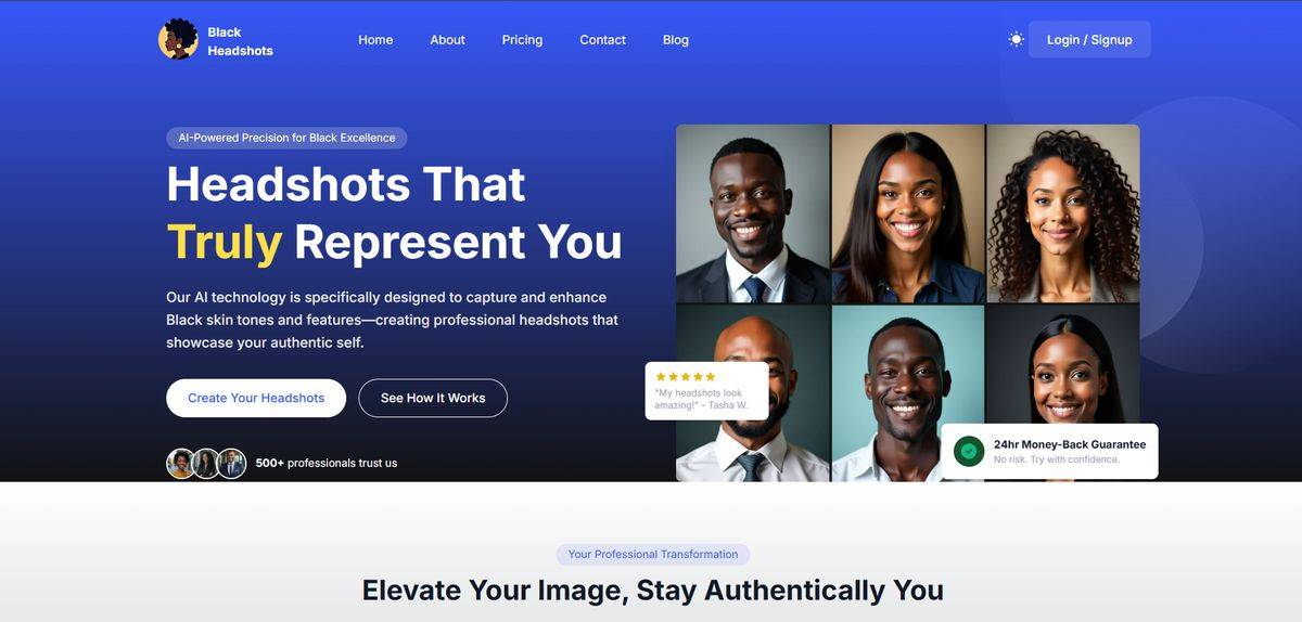 Black Headshots AI