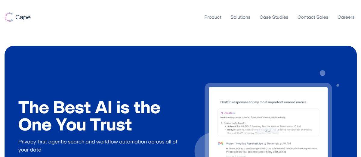 Cape Privacy AI Reviews 2026, Alternatives, Pricing & Use cases