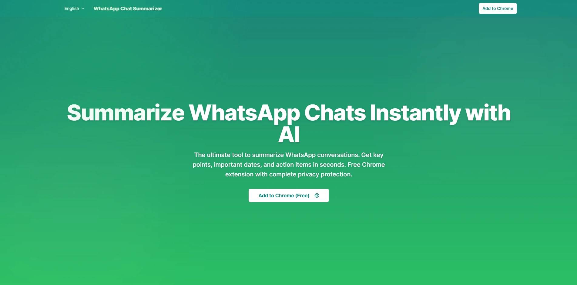 WhatsApp Chat Summarizer