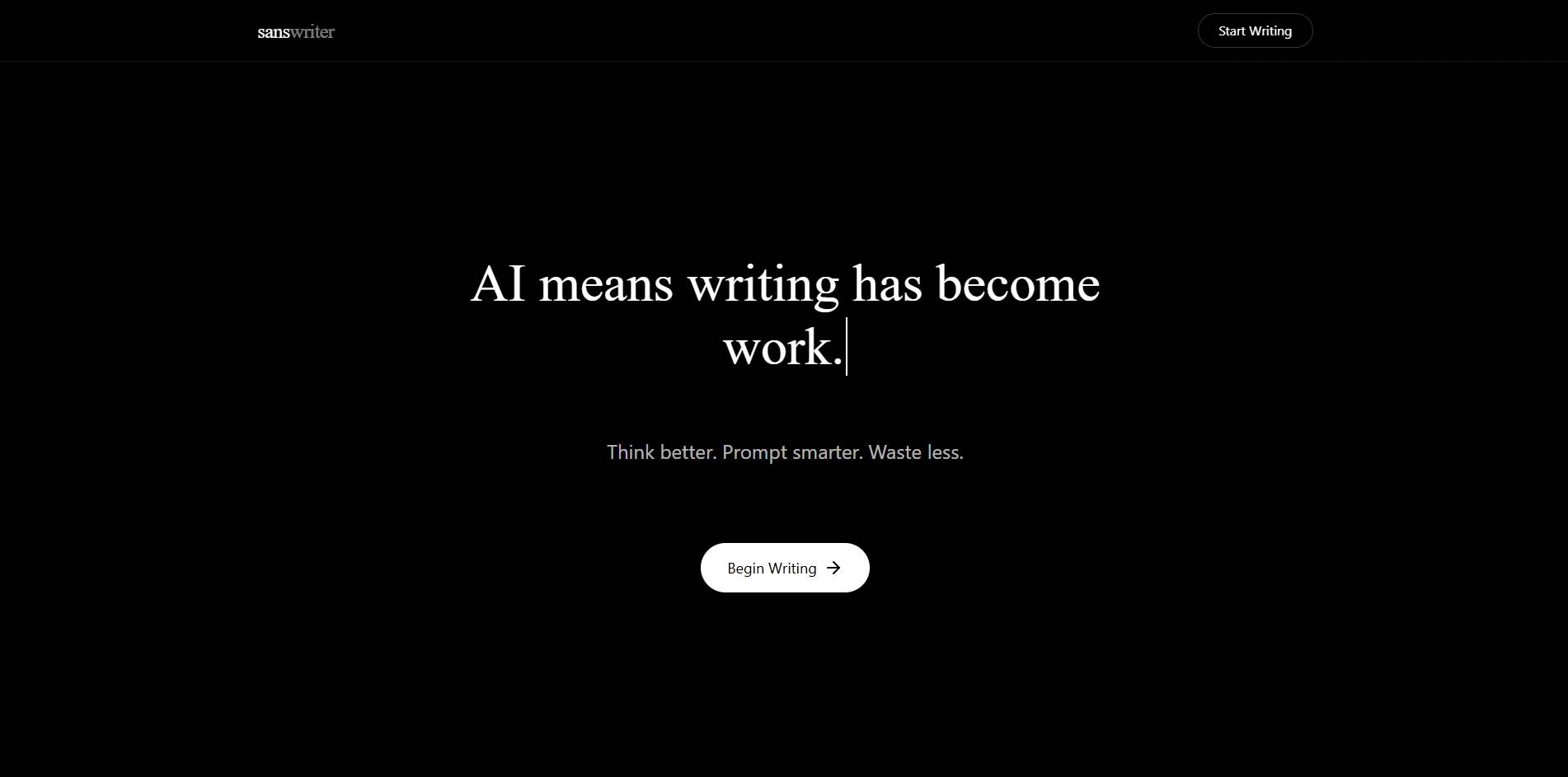 Sans Writer
