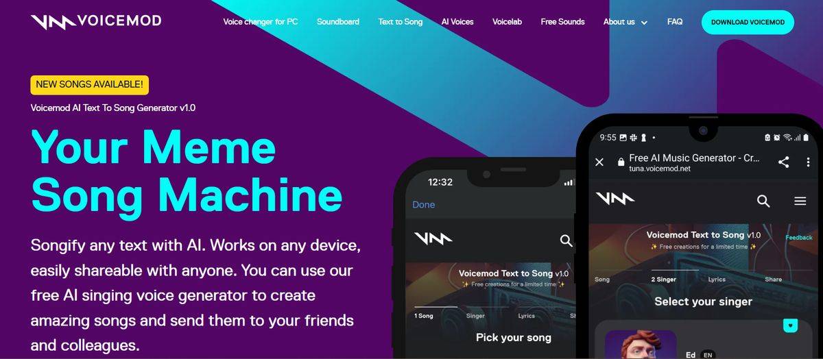 Voicemod Text to Song