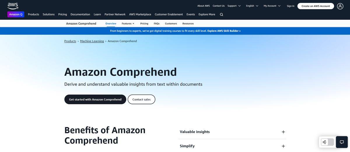 Amazon Comprehend