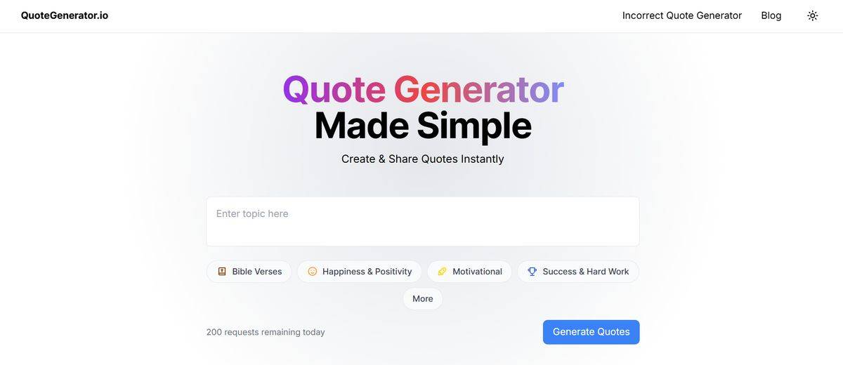 Quote Generator.io