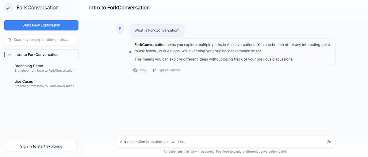 Fork Conversation
