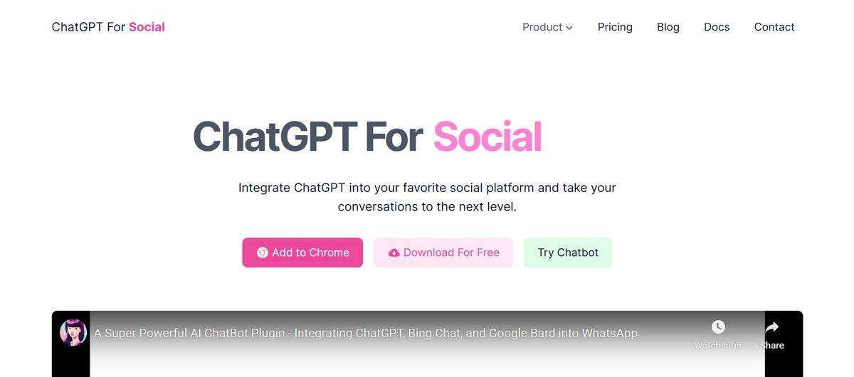 ChatGPT for Whatsapp