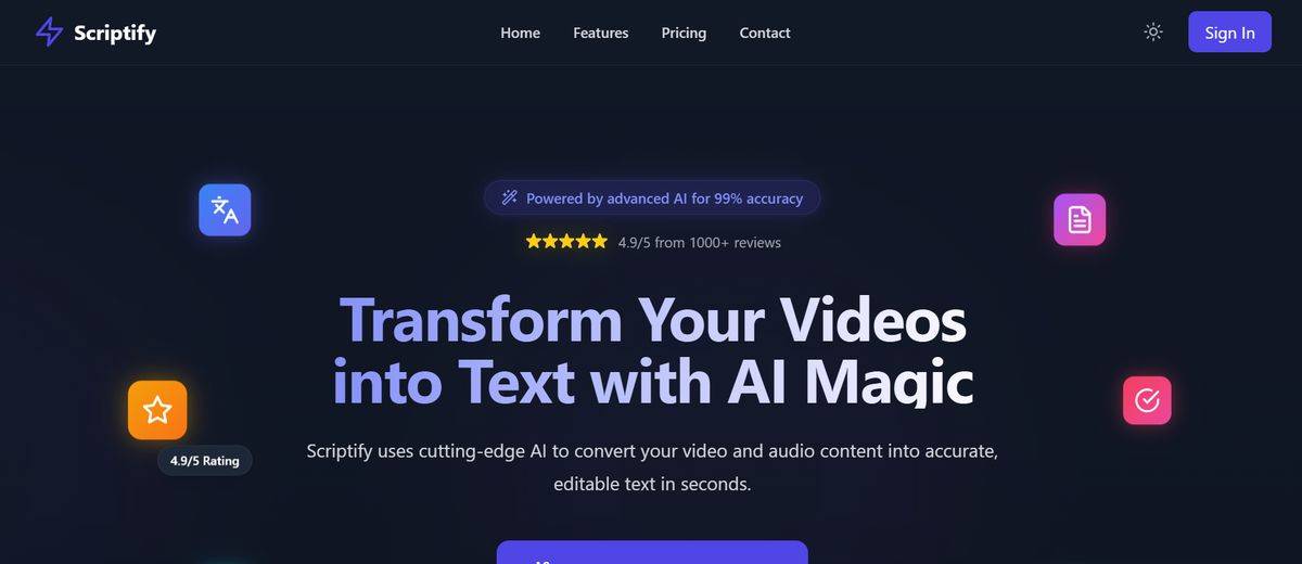Scriptify AI Reviews 2026, Alternatives, Pricing & Use cases