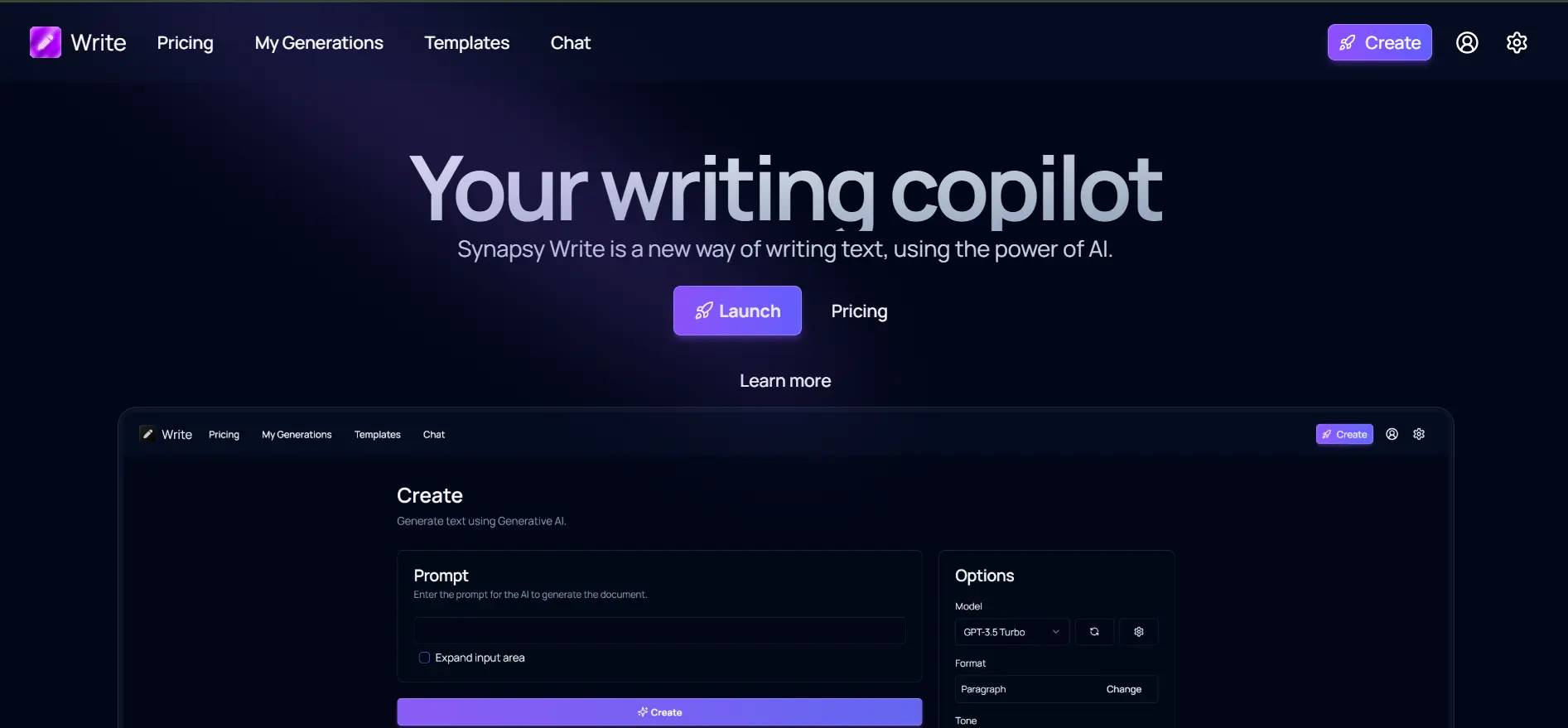 Synapsy Write