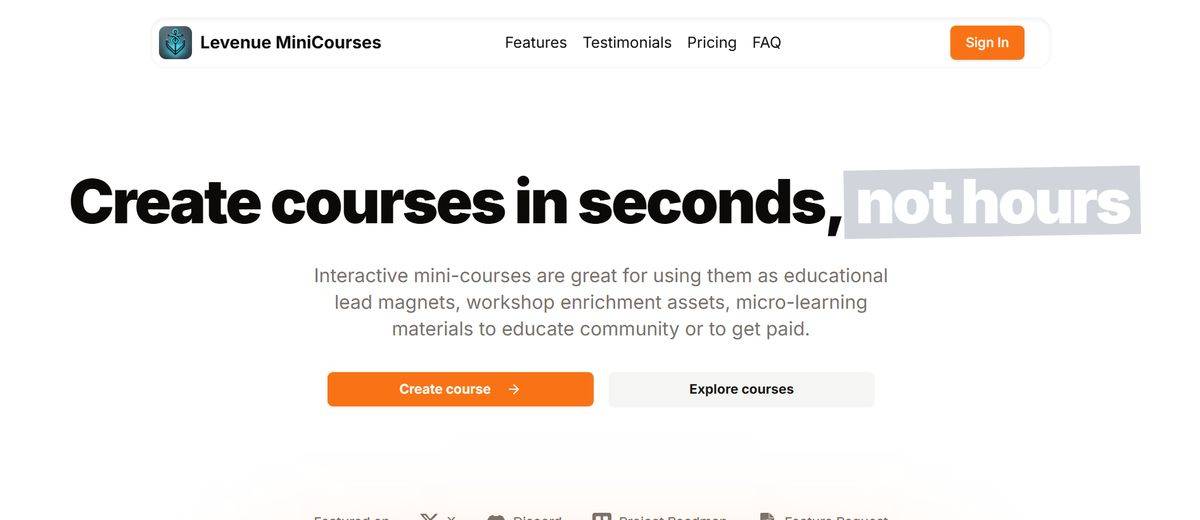 Levenue Mini Courses