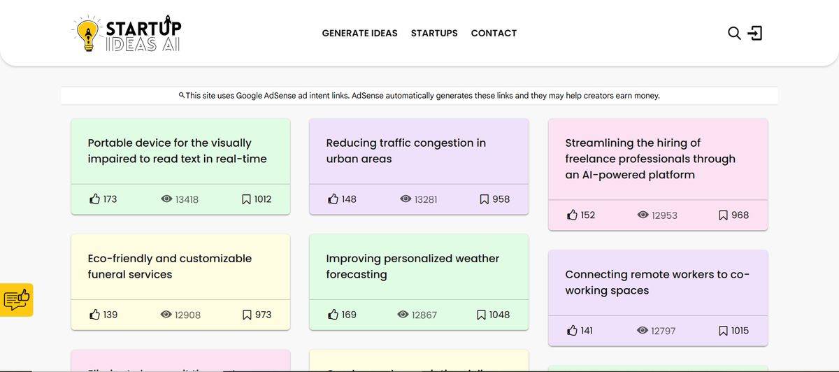 Startup Ideas AI