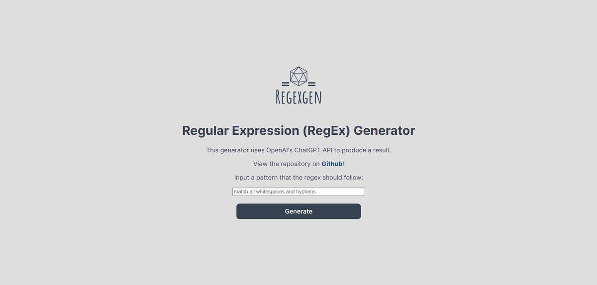 Reg Ex Generator
