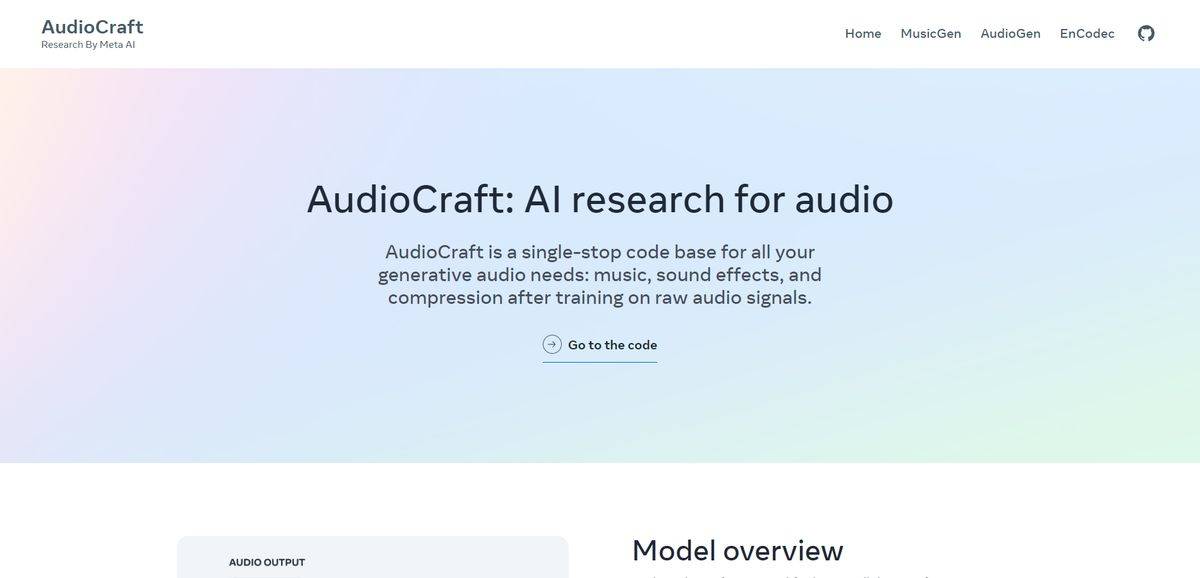 AudioCraft AI Reviews 2026, Alternatives, Pricing & Use cases