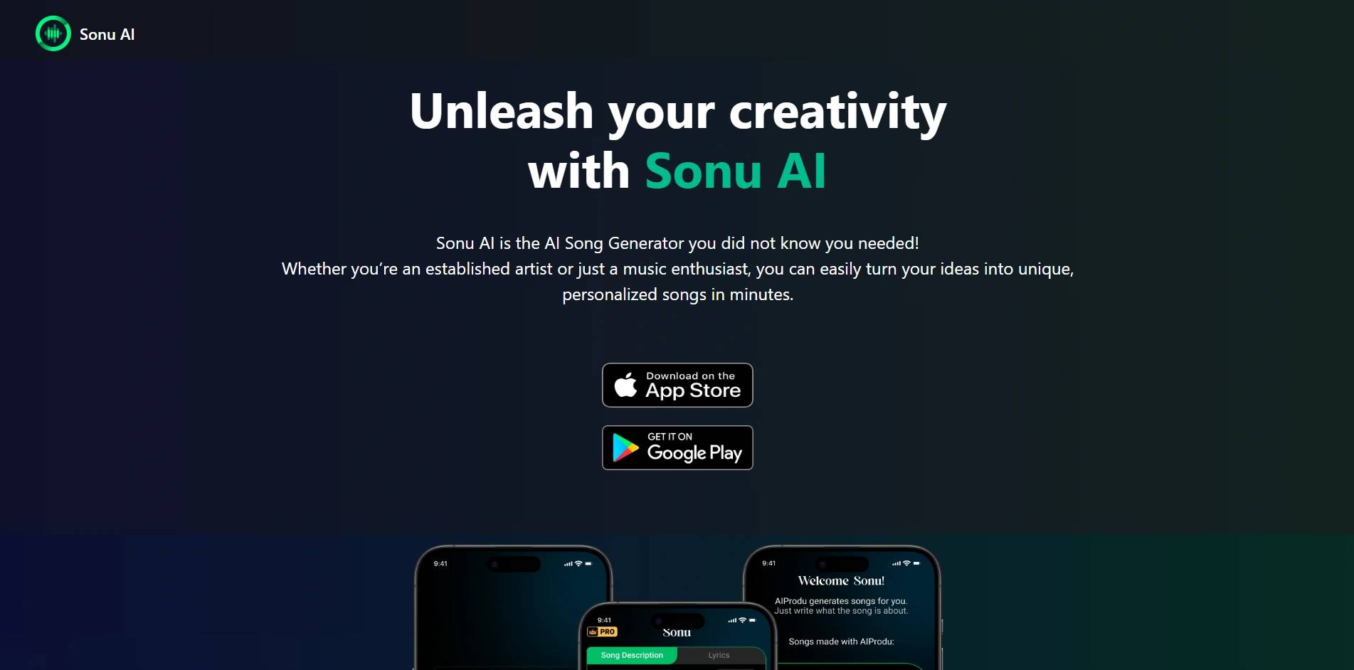 Sonu AI Music & Song Generator