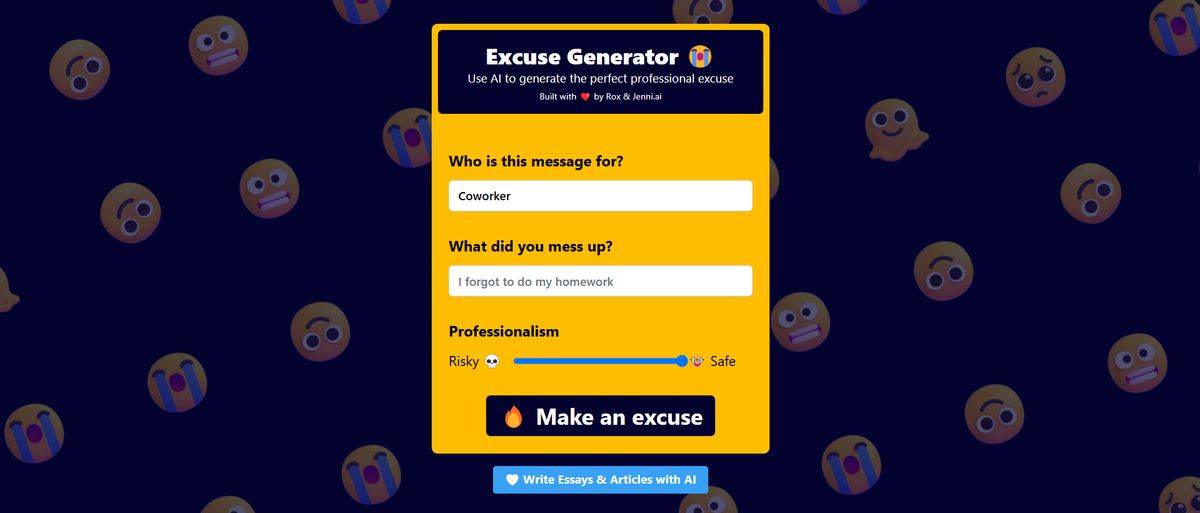 Excuse Generator