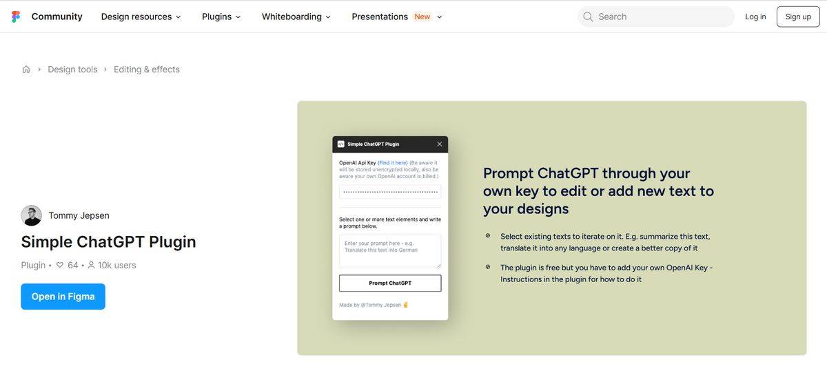 Simple Chat GPT Plugin