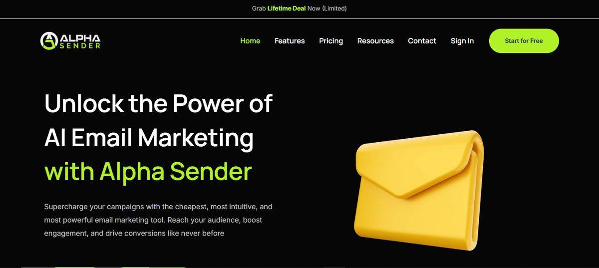 Alpha Sender