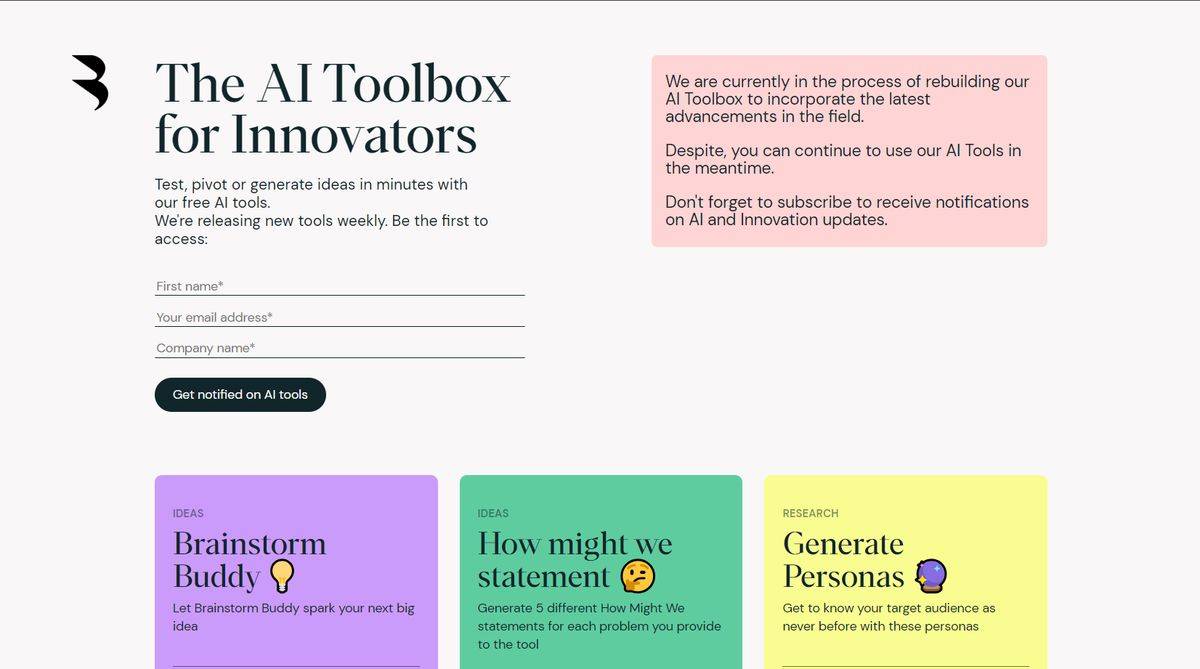 Ai Toolbox for Innovators