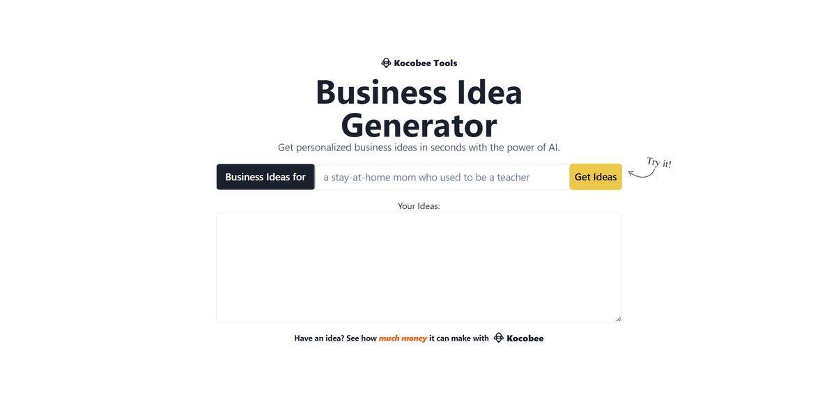 Business Idea Generator