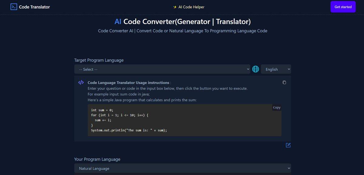 Ai Code Converter
