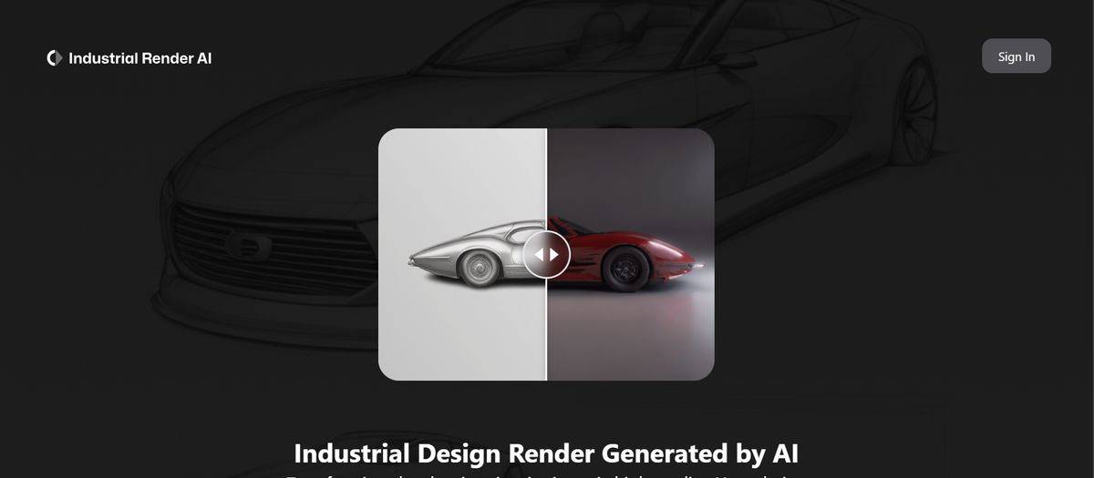 Industrial Render Ai