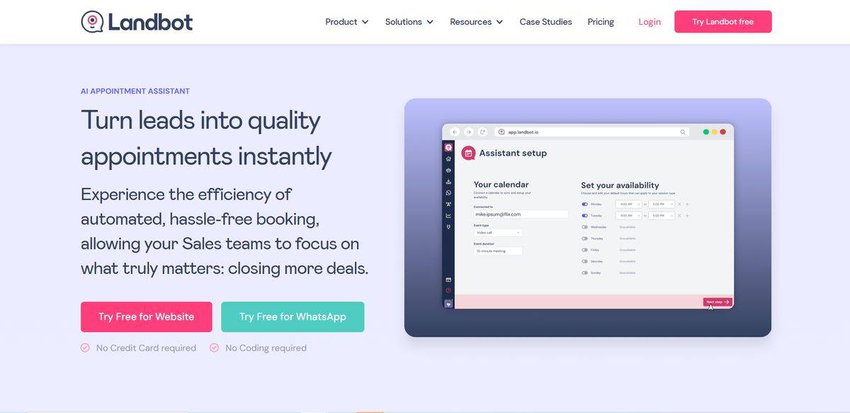 Landbot AI Reviews 2026, Alternatives, Pricing & Use cases