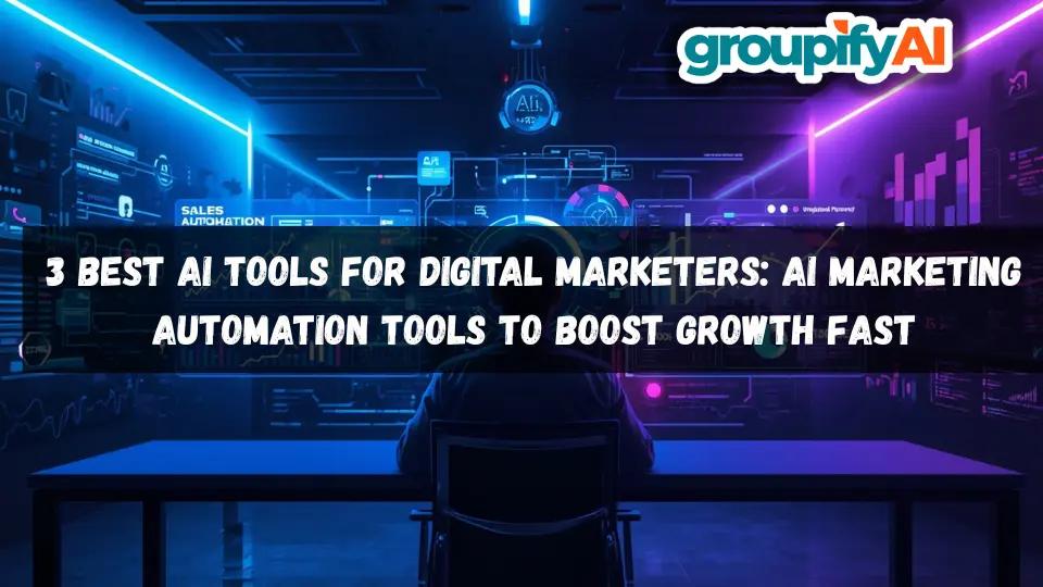3 Best AI Tools for Digital Marketers: AI Marketing Automation Tools to Boost Growth Fast 